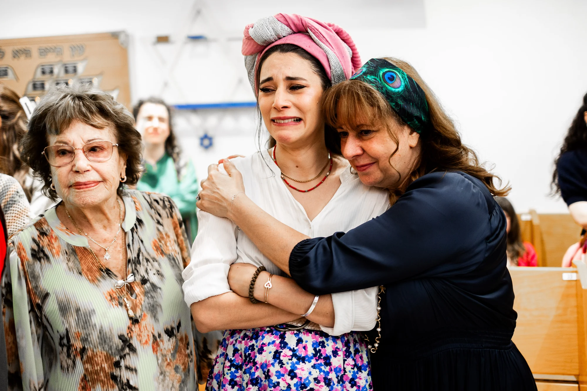 Les larmes de joie de la maman